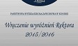 Wręczenie wyróżnień Rektora 2015/2016 